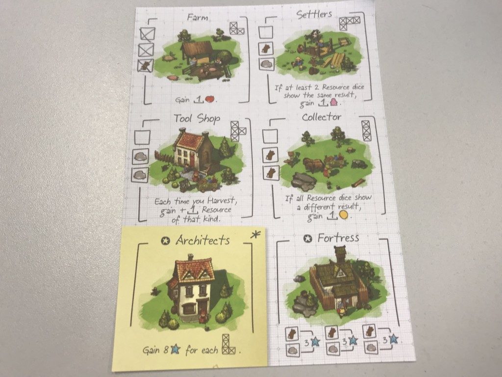 Imperial Settlers: Roll & Write Buildings
