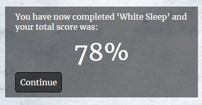 50 Clues White Sleep Score
