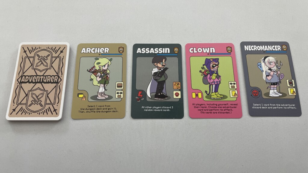 Dinky Dungeon Adventurer Cards